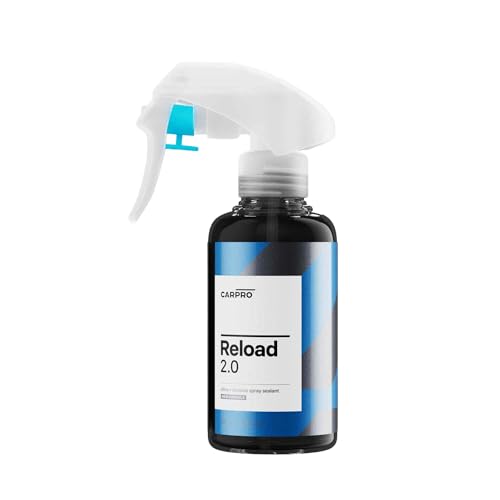 Reload 2.0 Spray Sealant, Silica + Siloxane Ceramic Spray for Ceramic Coating, Super Hydrophobic, Self-Cleaning: Improved Gloss, Slickness, Water Spot & Chemical Resistance - 100mL (3.4oz)