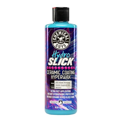 HydroSlick Intense Gloss SiO2 Ceramic Coating HyperWax - High Shine and Long-Lasting Protection, Ceramic Coating for Cars, Safe for Trucks, SUVs, Motorcycles, RVs, and More - 16 fl oz